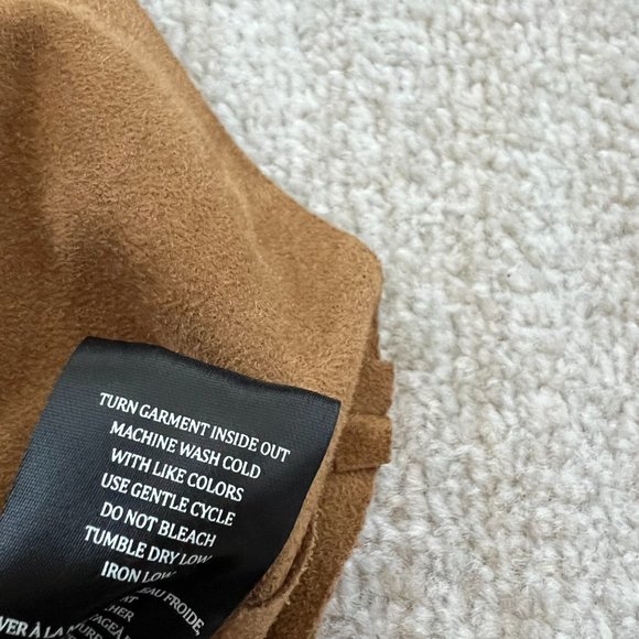 Blank NYC Moto Suede Jacket S Tan - Picture 8 of 8